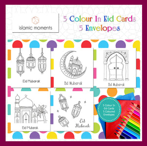 CIEC 01 - Colour in Eid cards - Mixed Set - Islamic Moments