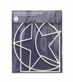 Crescent, Star & Arch Hanging Shapes - 3 Piece Set - LCA 06