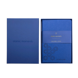 Hardback Luxury 'Bismillah' Journal in Textured Vegan Leather - Gift Boxed - Cobalt Blue - LL 01