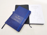 Hardback Luxury 'Bismillah' Journal in Textured Vegan Leather - Gift Boxed - Cobalt Blue - LL 01