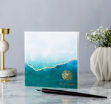 Eid Mubarak Gold Foiled Greeting Card in Jade Ombré - RC 15