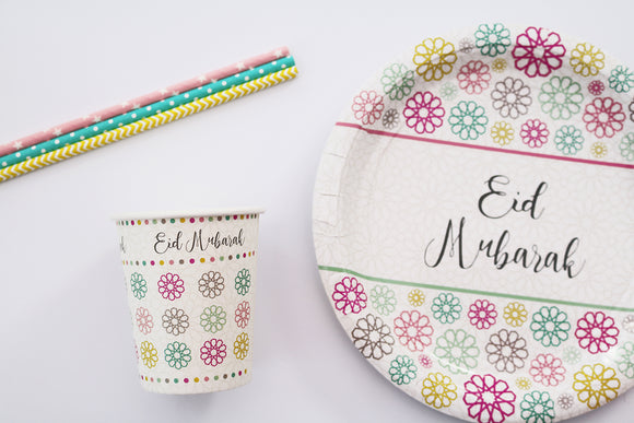 Eid Party Cups and Plates Islamic Moments
