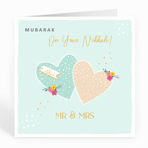 Mubarak On your Nikkah! Mr & Mrs Lovehearts - FM 08