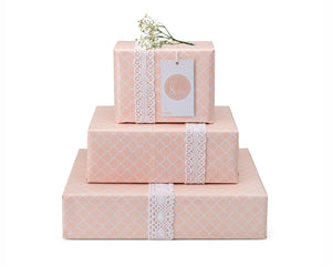Gift Wrap "Love & Du'as" Gift Wrap and Tag - Blush - GW 03