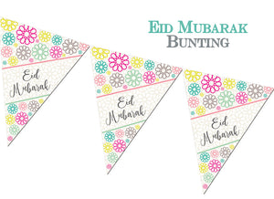 FEB 05 - Eid Mubarak Bunting - "Geo" - Islamic Moments
