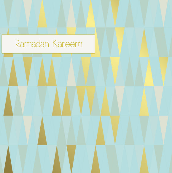 GD 02 - Ramadan Kareem - Gold Dust - Powder Blue - Islamic Moments