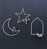 Crescent, Star & Arch Hanging Shapes - 3 Piece Set - LCA 06