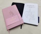 Hardback Luxury 'Bismillah' Journal in Vegan Leather - Gift Boxed - Rose Pink - LL 04