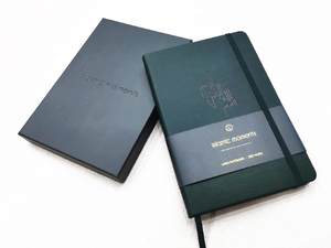 Hardback Luxury 'Bismillah' Journal in Vegan Leather - Gift Boxed - Hunter Green - LL 05