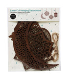 Large Laser Cut Hanging Ornaments - 4 Pack - LCW 01