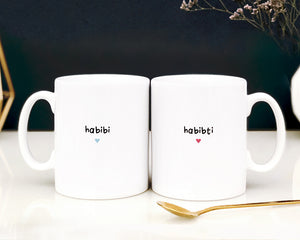 Ceramic Mug Set - Habibi and Habibti Minimalist - MG 51