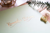 Ramadan Kareem Gold Foiled Greeting Card in Sage - RC 01