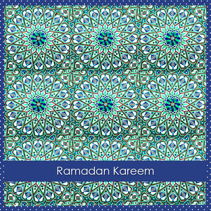 WL 01 - Ramadan Kareem - Wisal - Blue Green - Islamic Moments